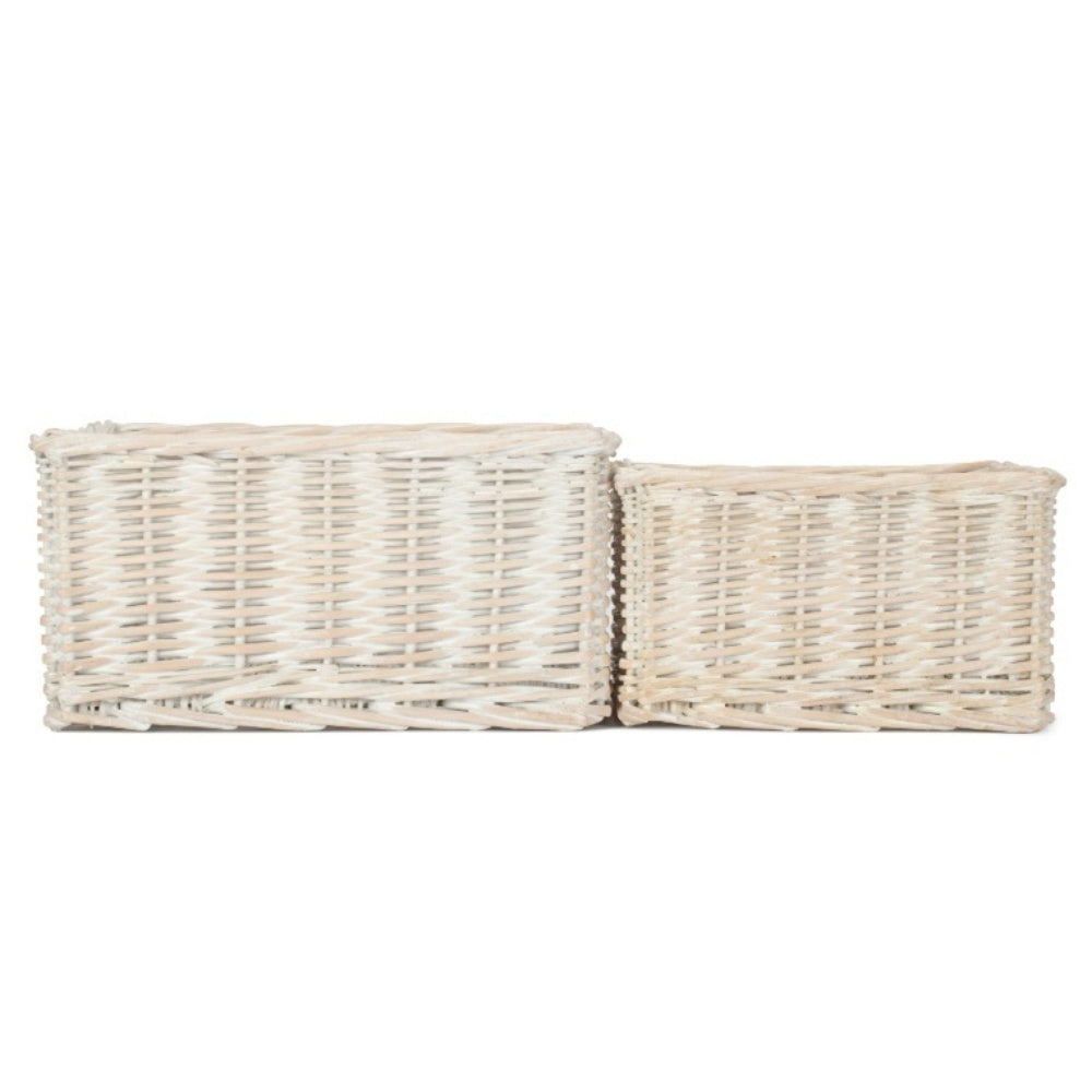 White Wash Willow Trays