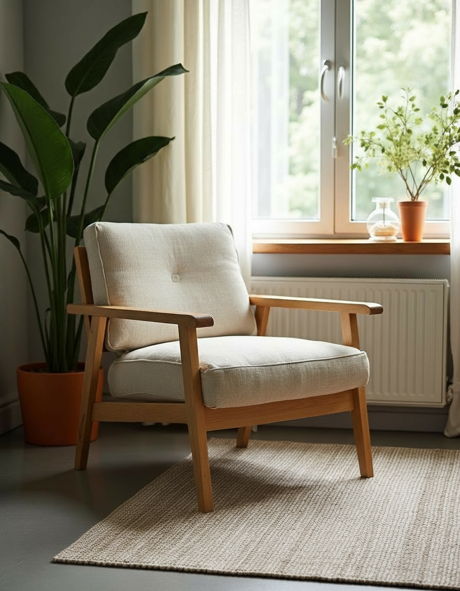 Loop Natural Jute Rug - 125 × 82 cm